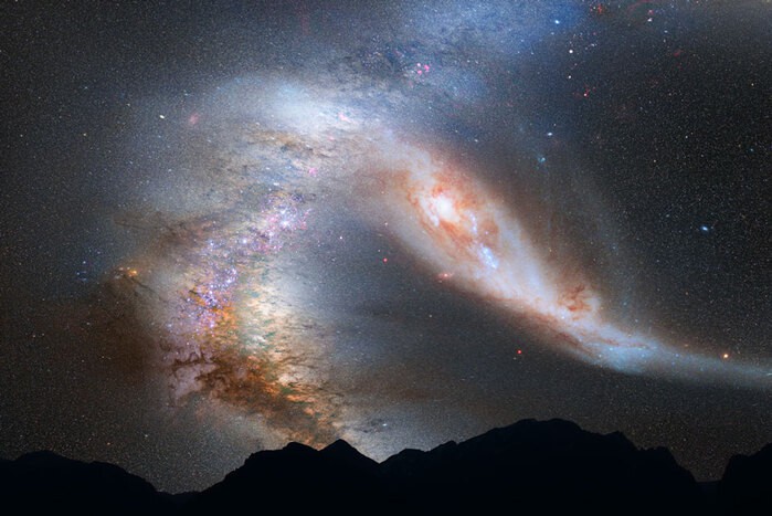 Spazio: il telescopio Hubble ha catturato due “galassie danzanti”