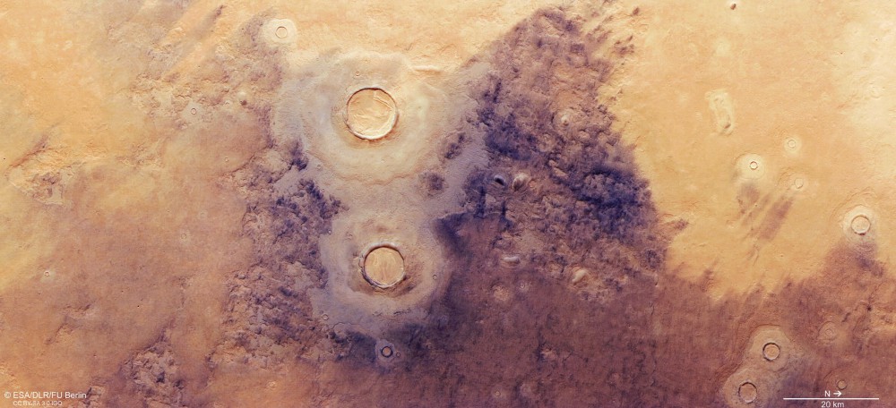 Marte: strutture ghiacciate nel cratere d’impatto più grande del Sistema Solare