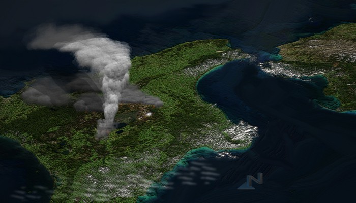 Supervulcano: un rombo così potente da spostare la terra