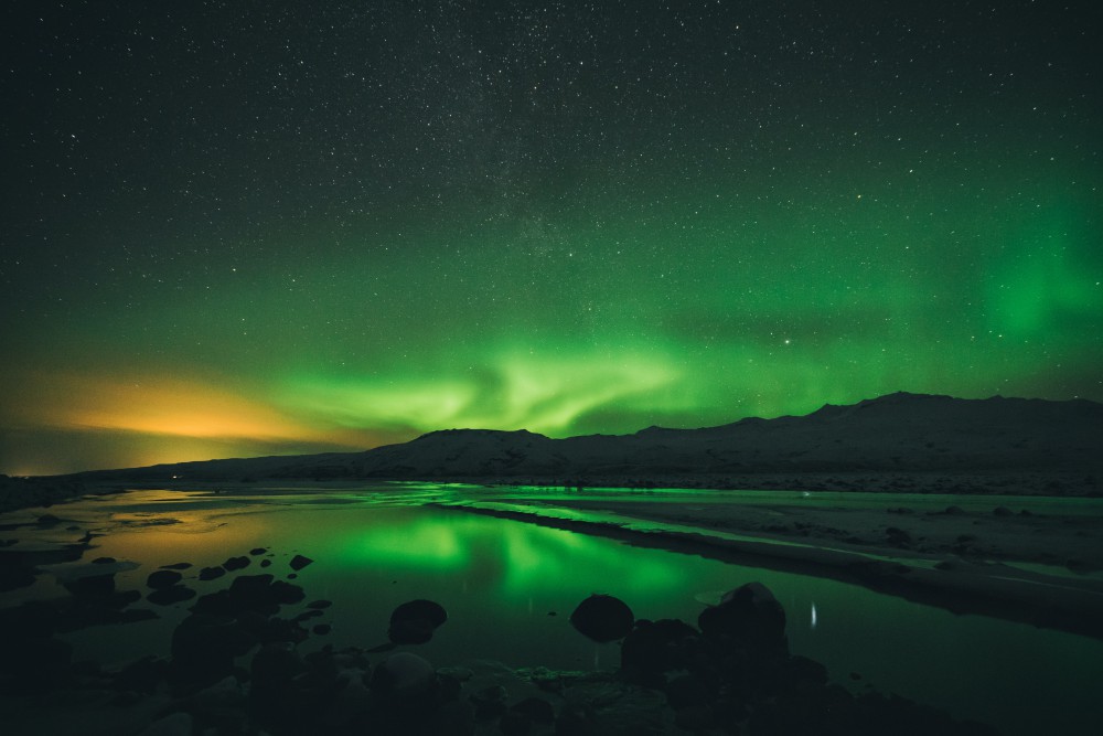 Aurora boreale: signora della notte e del freddo a Yukon in Canada