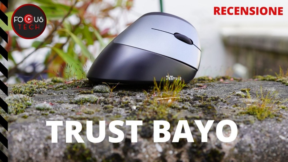 Recensione Trust Bayo: mouse verticale wireless, molto ergonomico