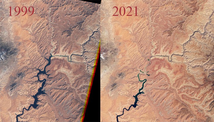 Landsat: 50 anni di immagini satellitari mostrano gli effetti del cambiamento climatico